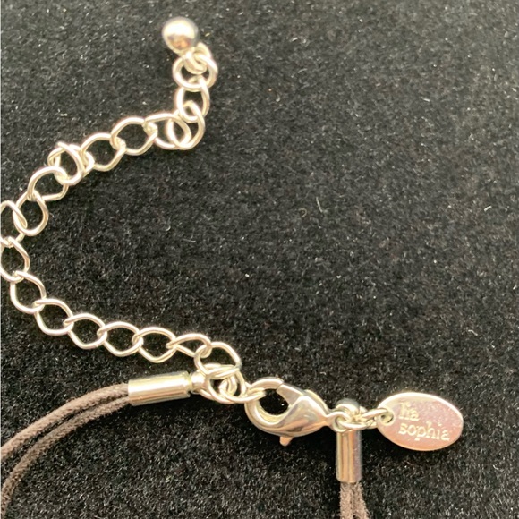 Lia Sophia Amber Waves reversible pendant with double strand cord. Pre loved - Picture 3 of 4